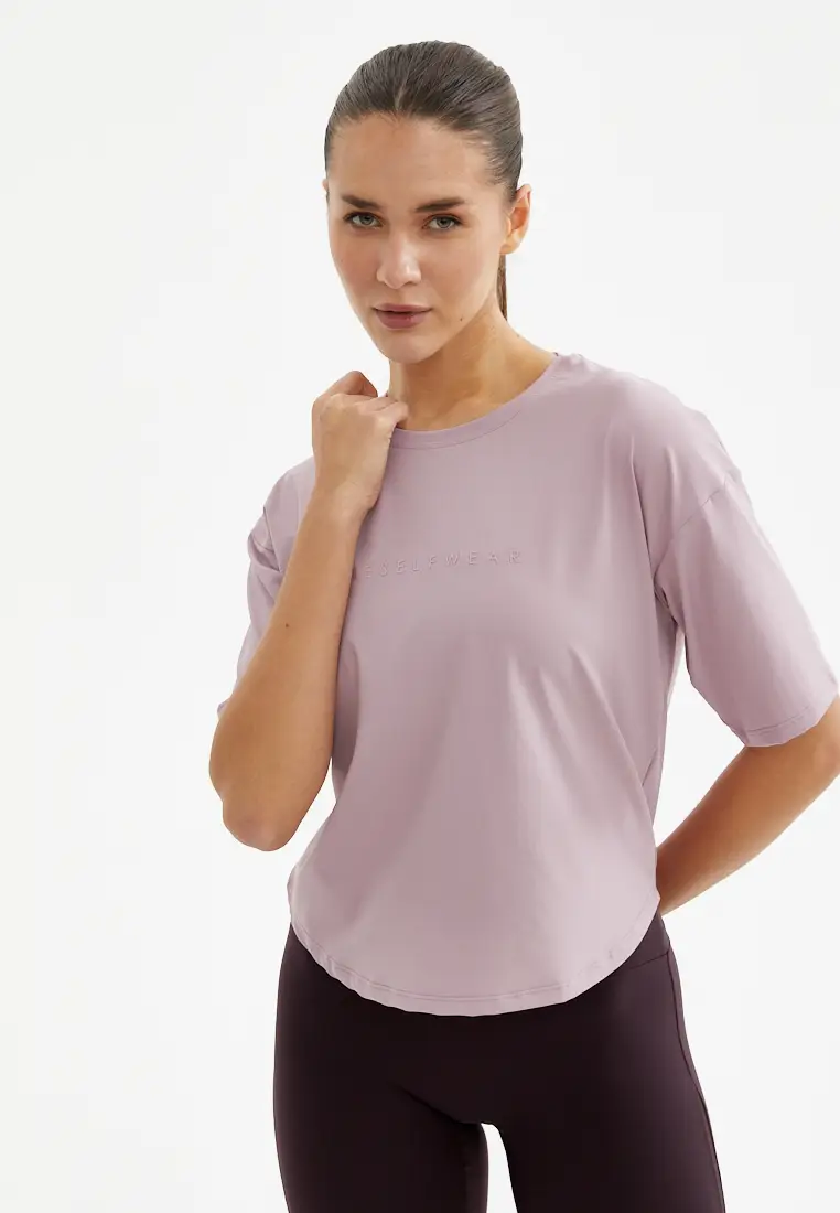 Футболка SATIN BASE бледно-розовая
