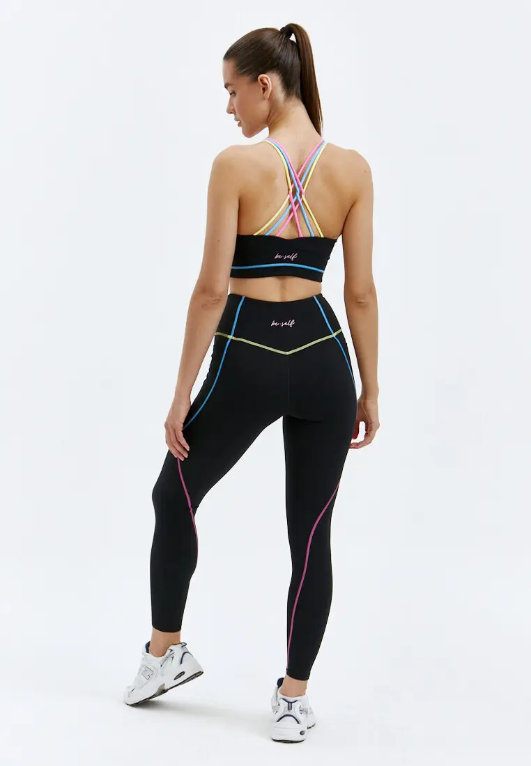 Топ-бра COLORES черный