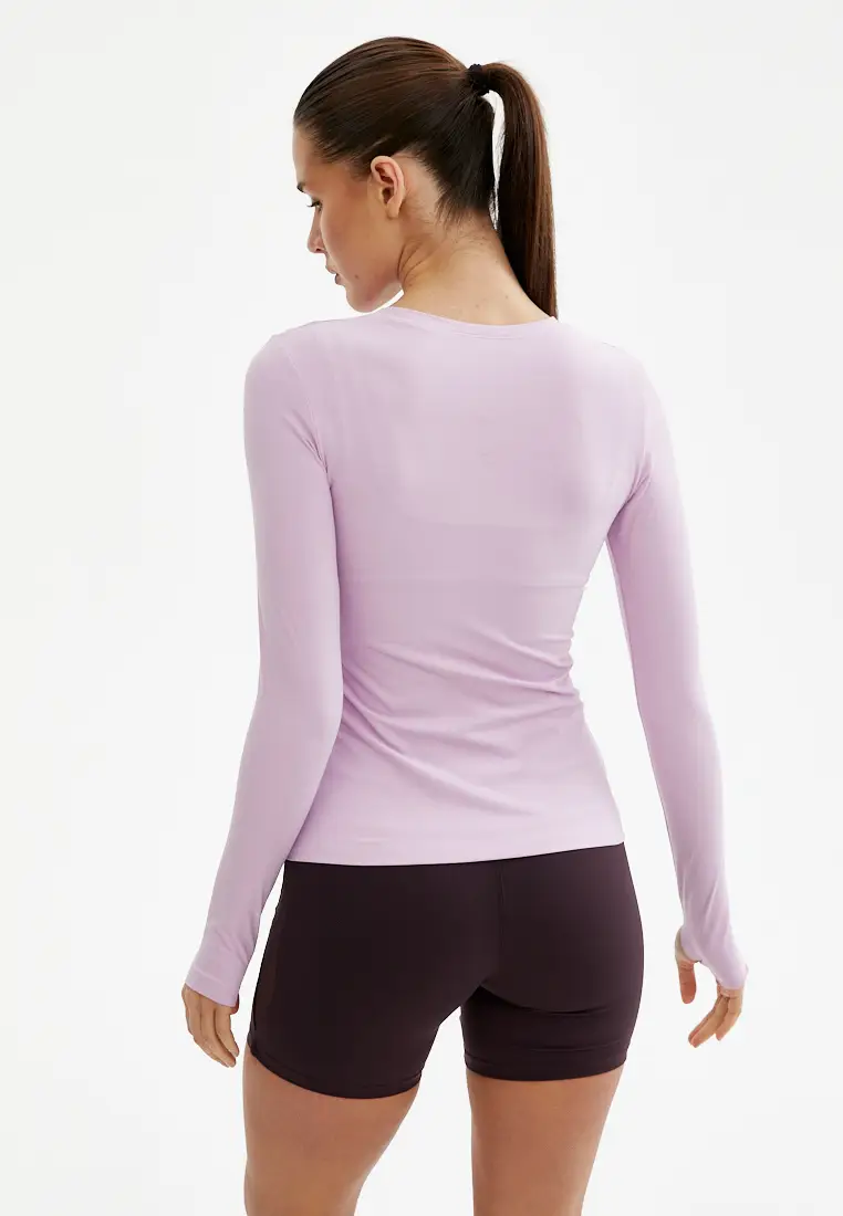 Лонгслив ACTIVE лавандово-розовый