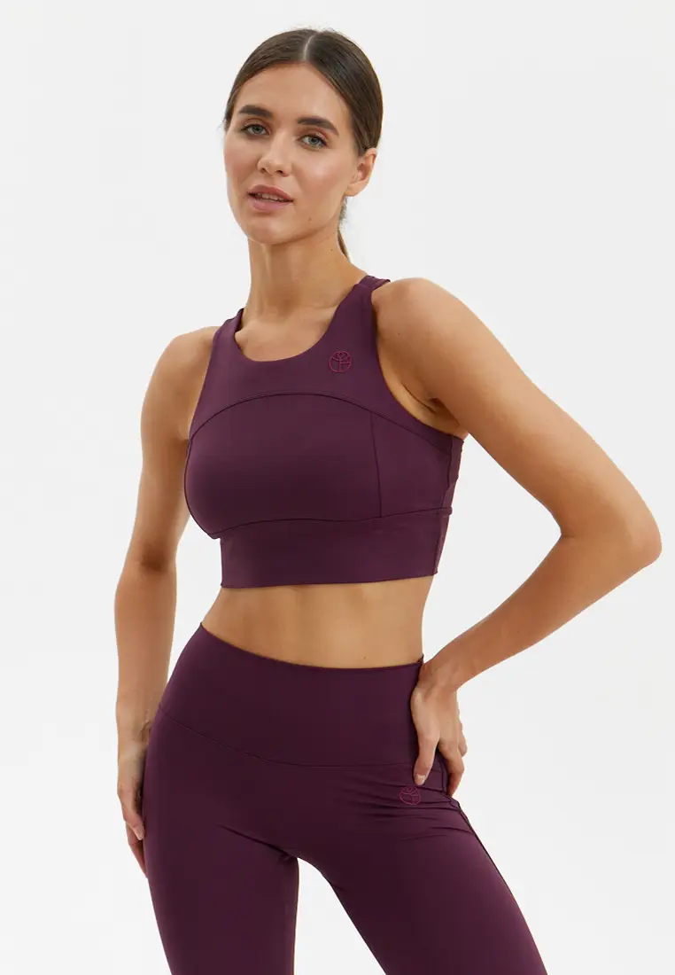 Топ-бра POWER темно-бордовый