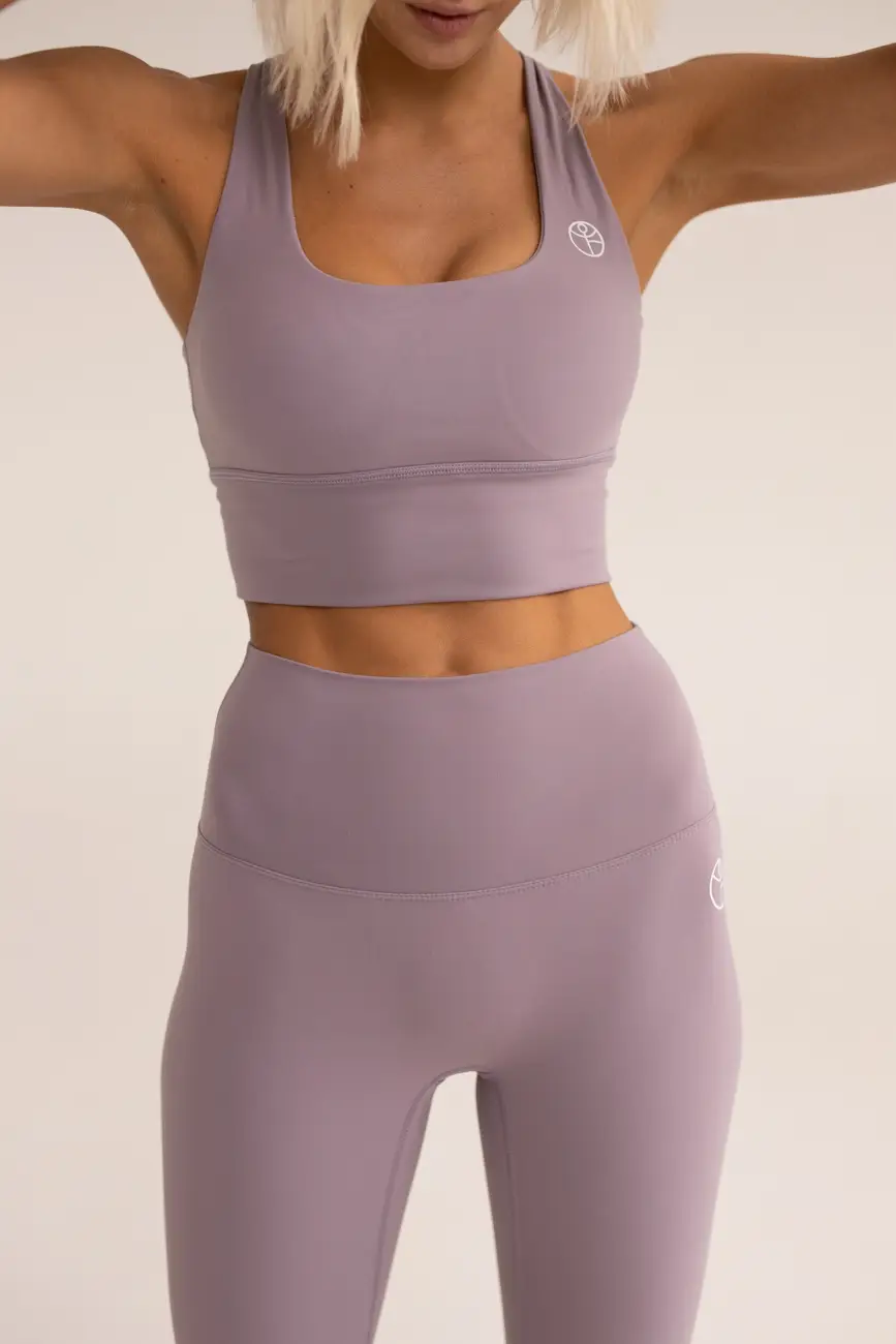 Топ-бра удлиненный MOTION бледно-сиреневый