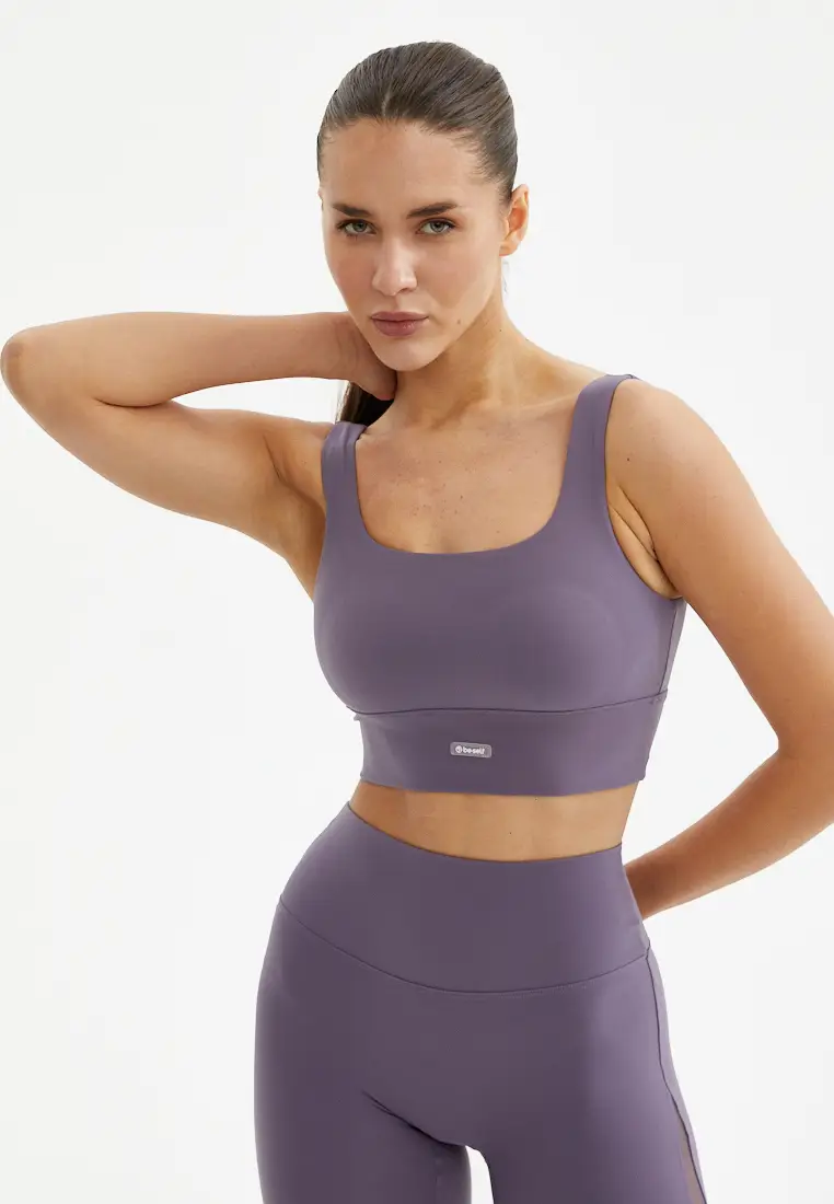 Топ-бра WAVE серо-фиолетовый