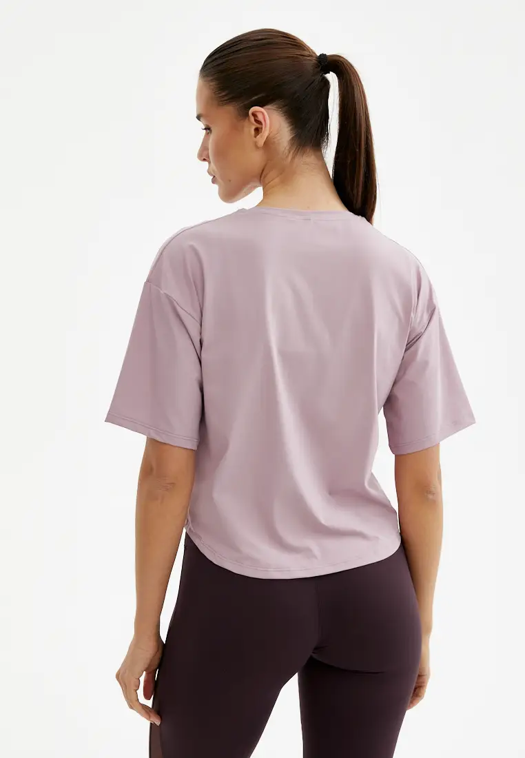 Футболка SATIN BASE бледно-розовая
