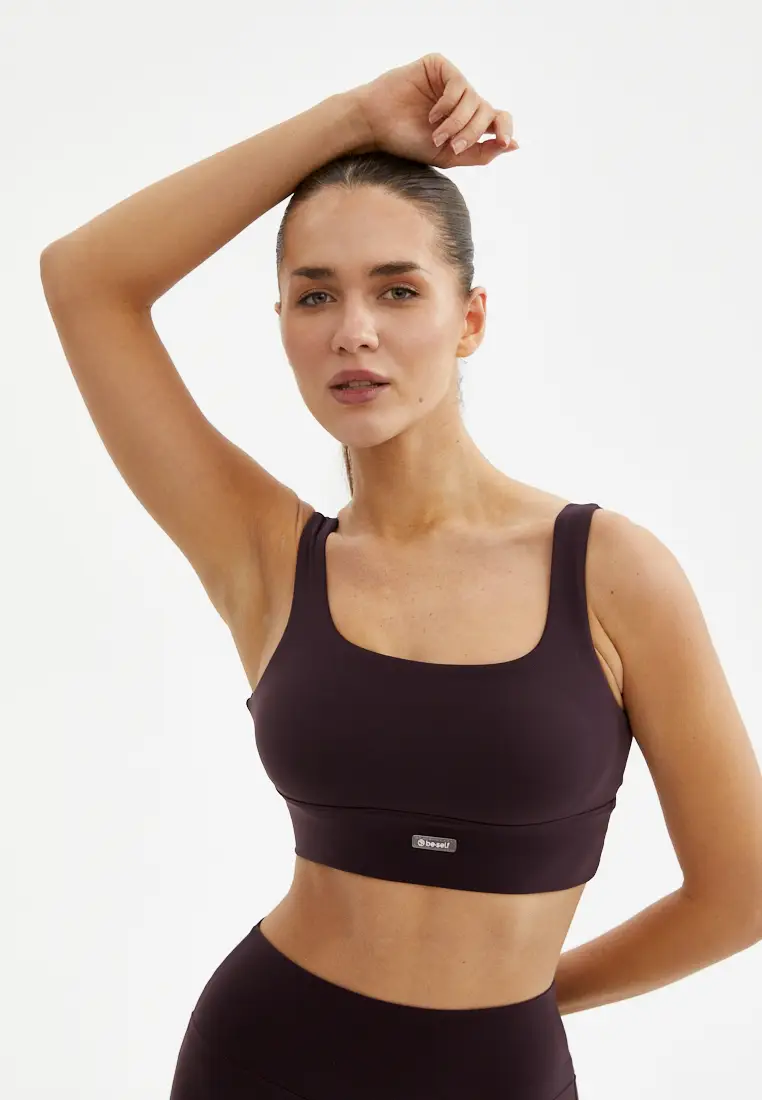 Топ-бра WAVE темно-сливовый