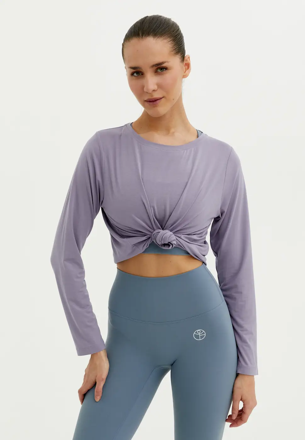 Лонгслив MODAL пыльно-фиолетовый