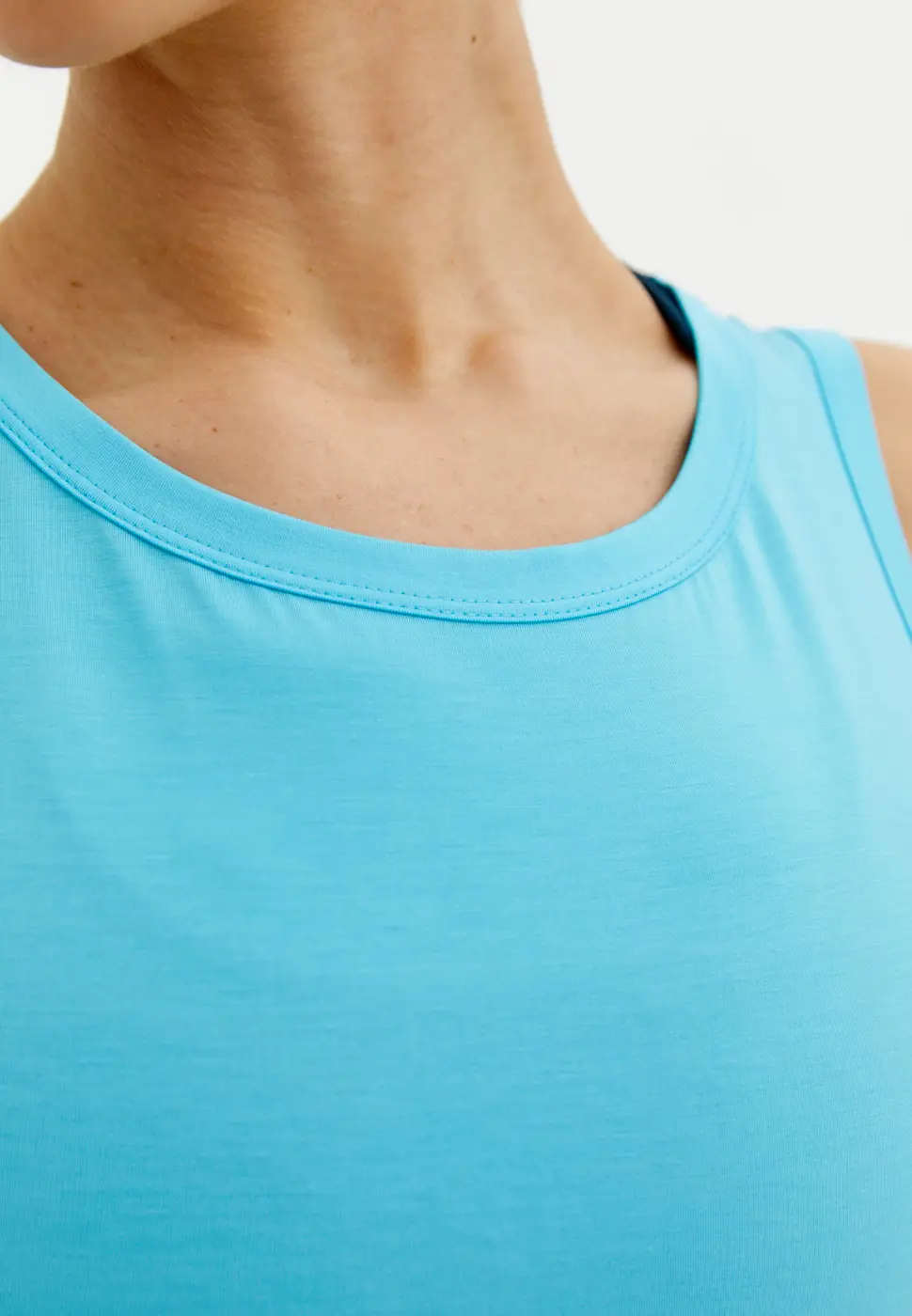 Майка MODAL ярко-голубая