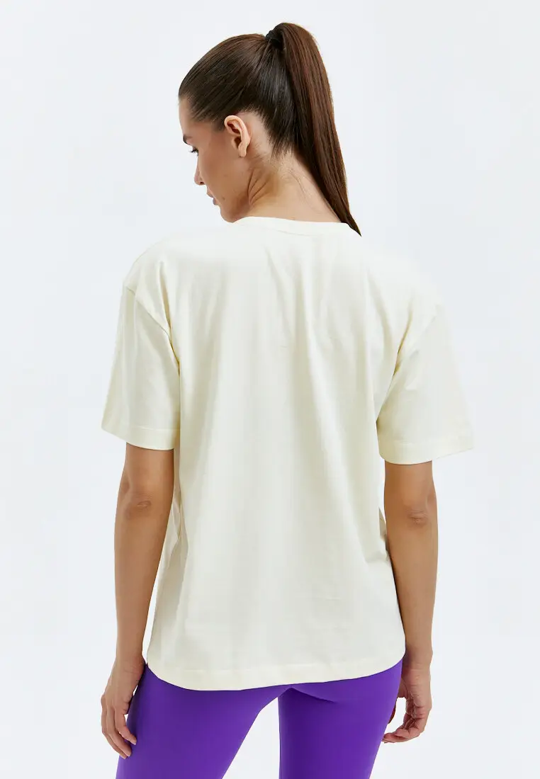 Футболка BSWR экрю с принтом