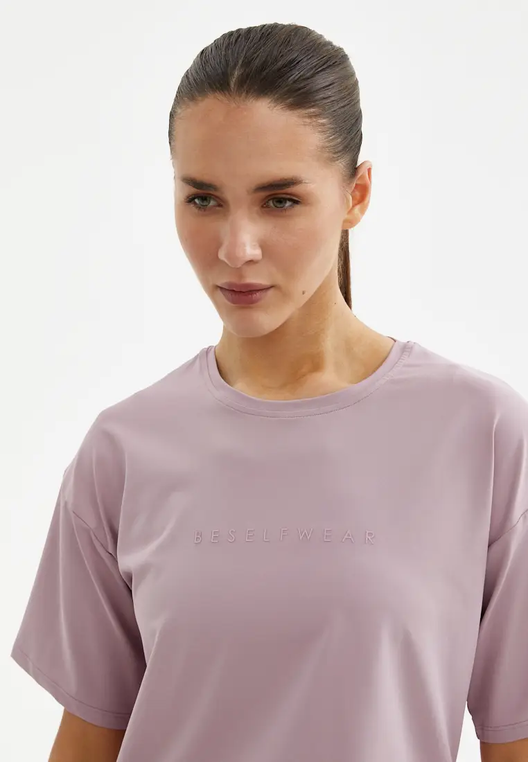 Футболка SATIN BASE бледно-розовая
