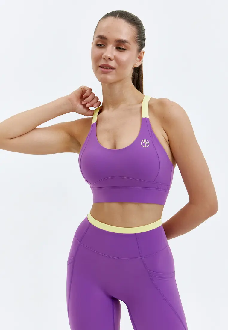 Топ-бра ACCENT с застежкой фиолетовый