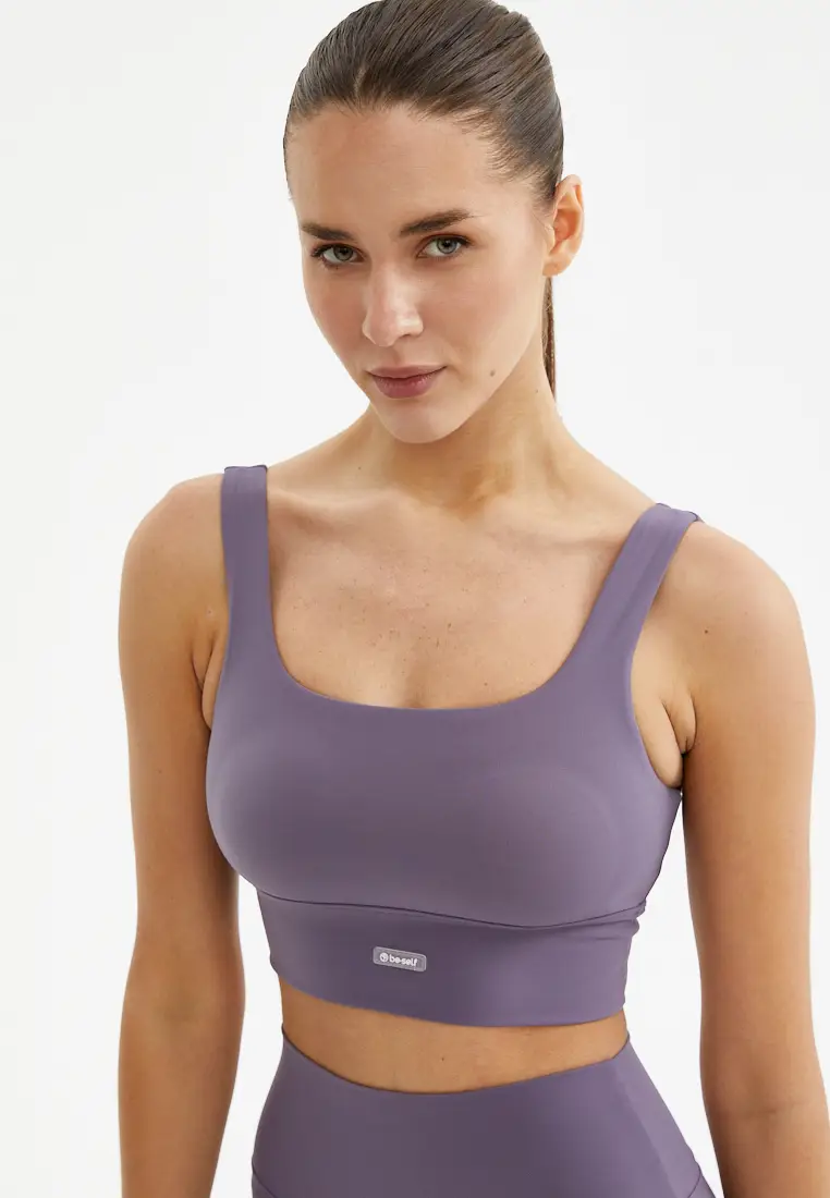 Топ-бра WAVE серо-фиолетовый