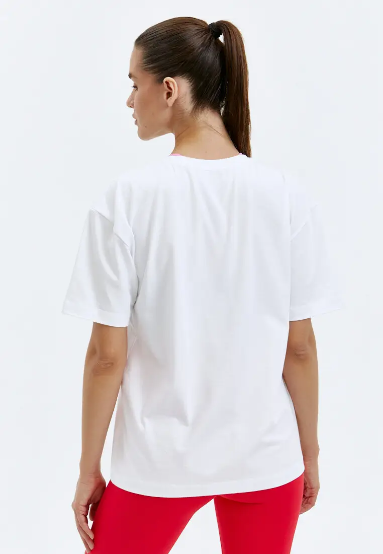 Футболка с геометрическим принтом BeSelf белая