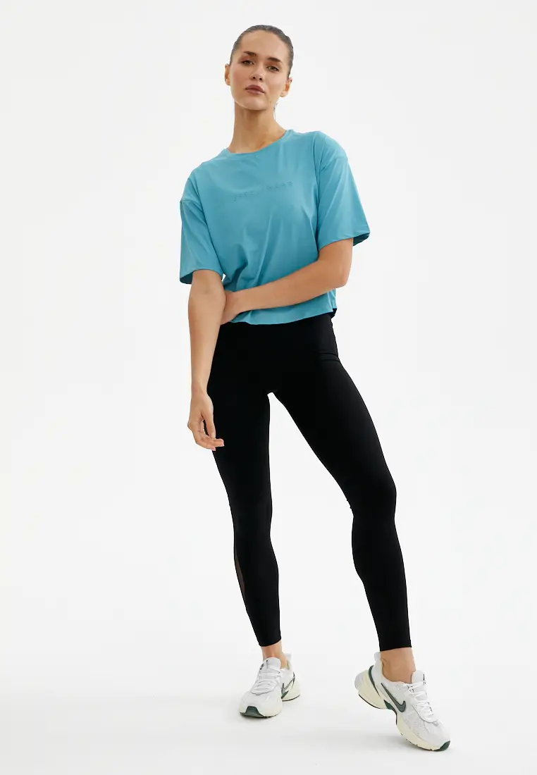 Футболка SATIN BASE пыльно-бирюзовая