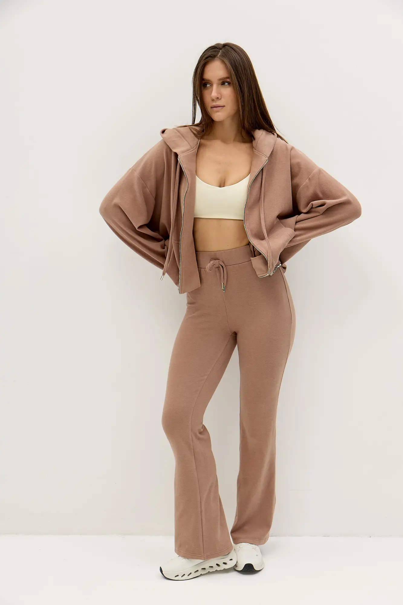 Штаны-клеш эластичные URBAN COMFORT песочные