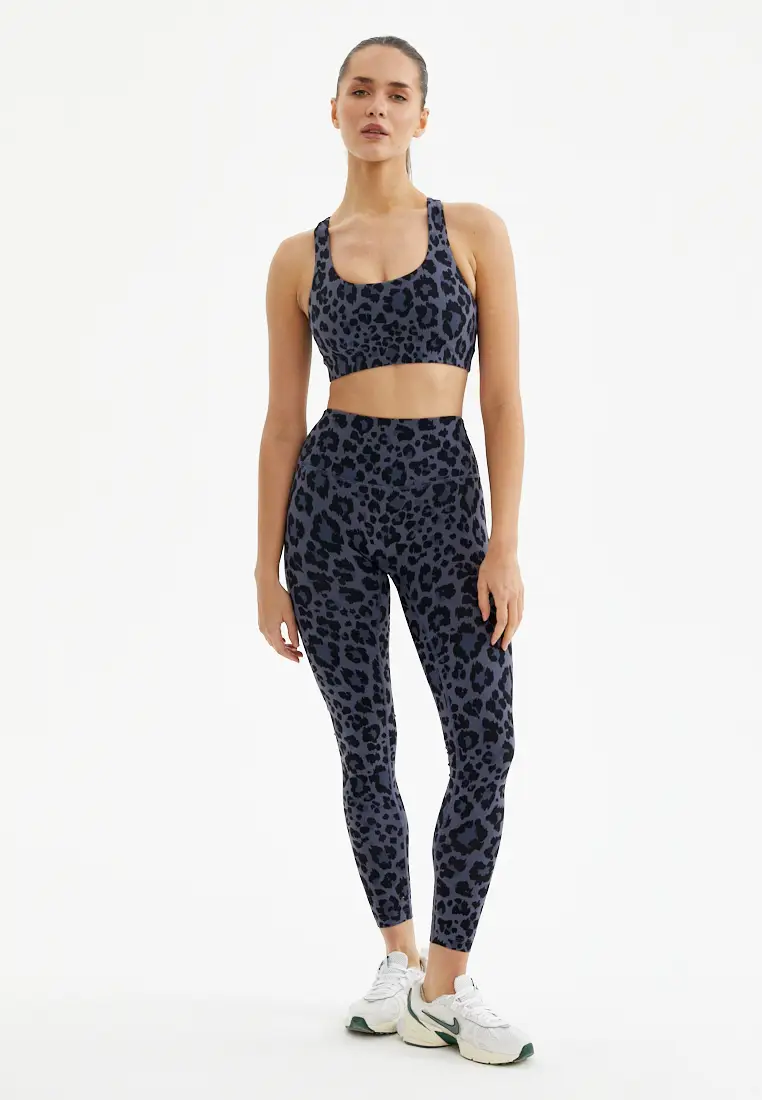 Топ-бра FAUNA серый леопард 