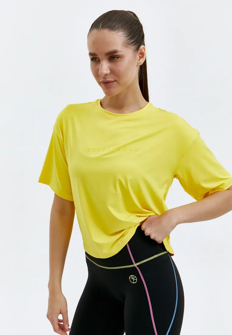 Футболка SATIN BASE желтая