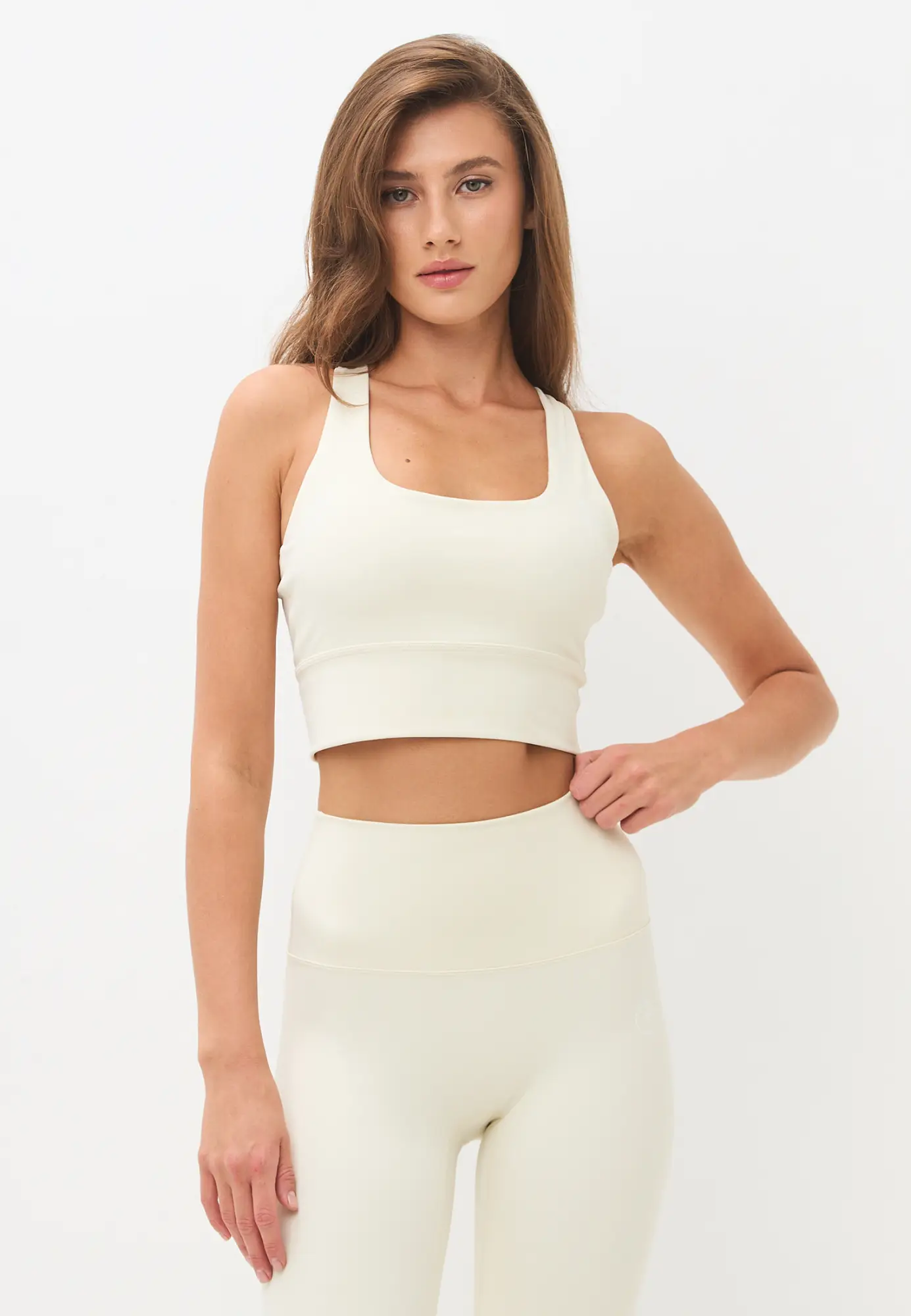 Топ-бра удлиненный MOTION слоновая кость