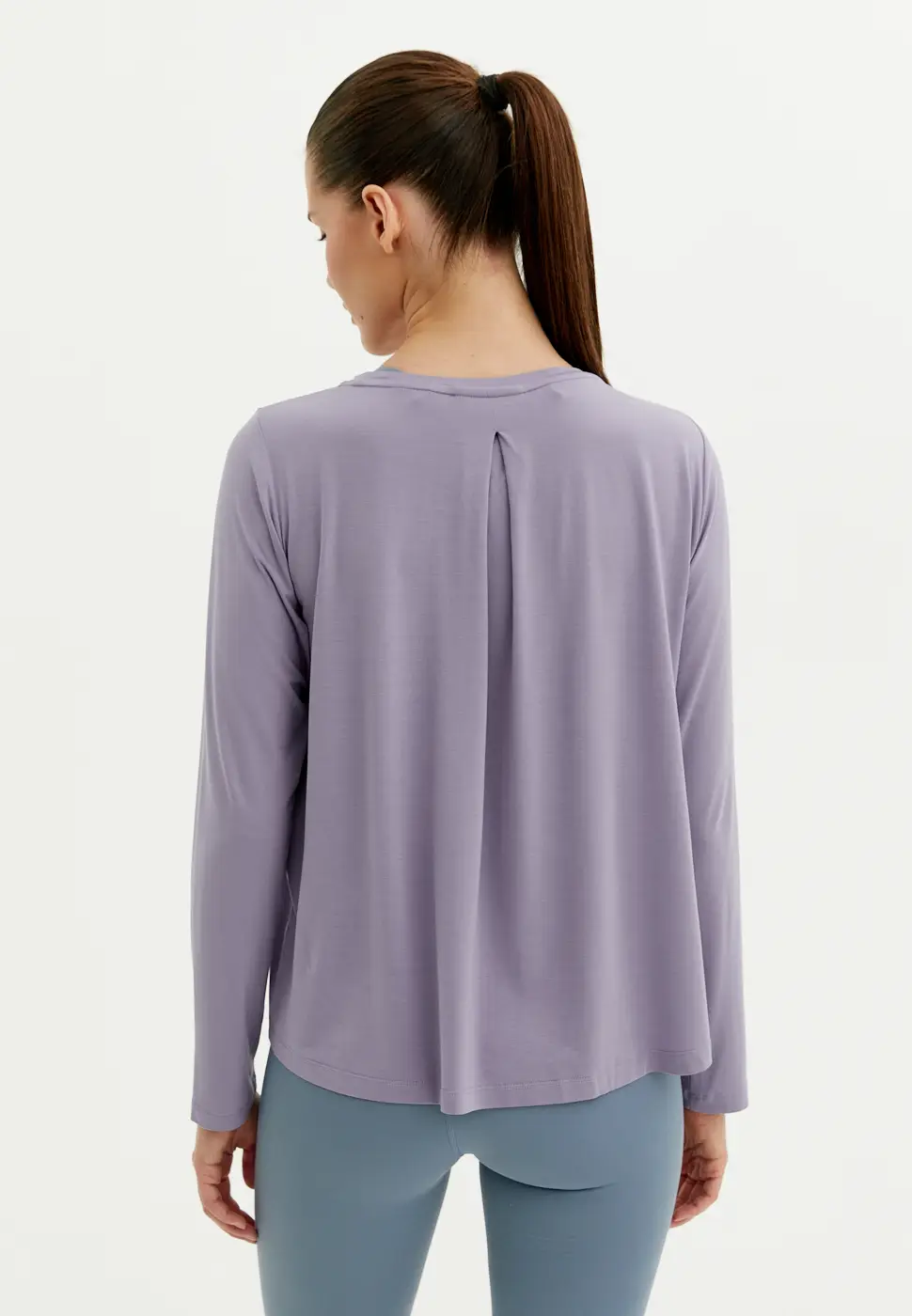 Лонгслив MODAL пыльно-фиолетовый