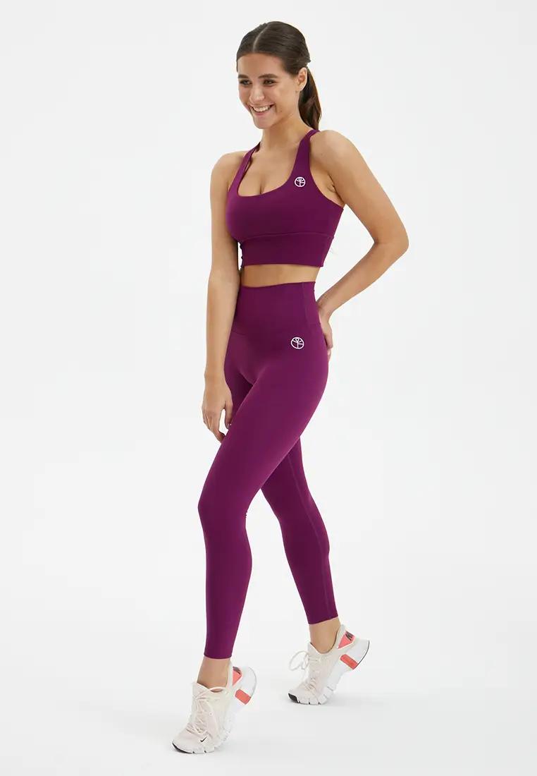 Топ-бра удлиненный MOTION винный