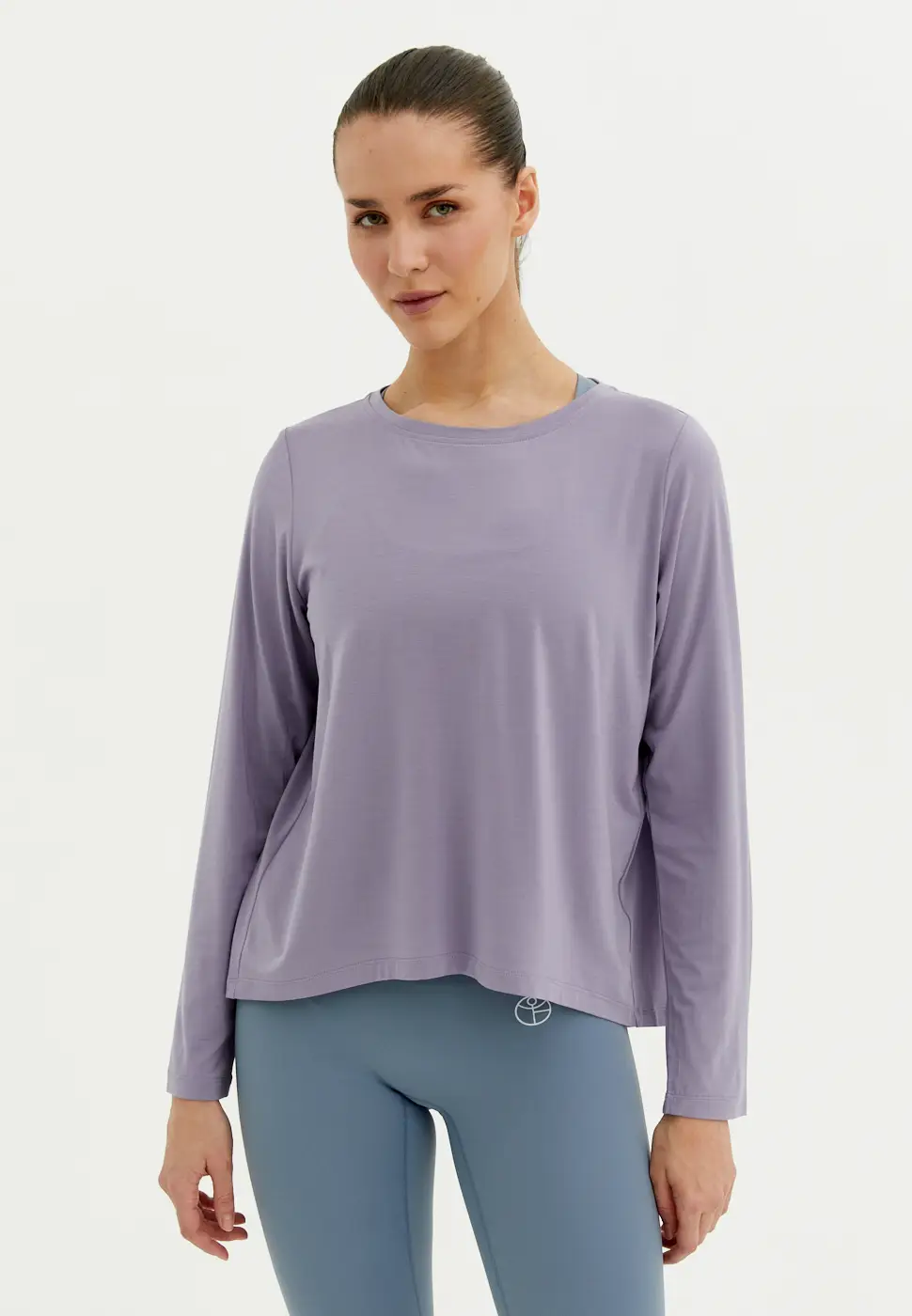 Лонгслив MODAL пыльно-фиолетовый