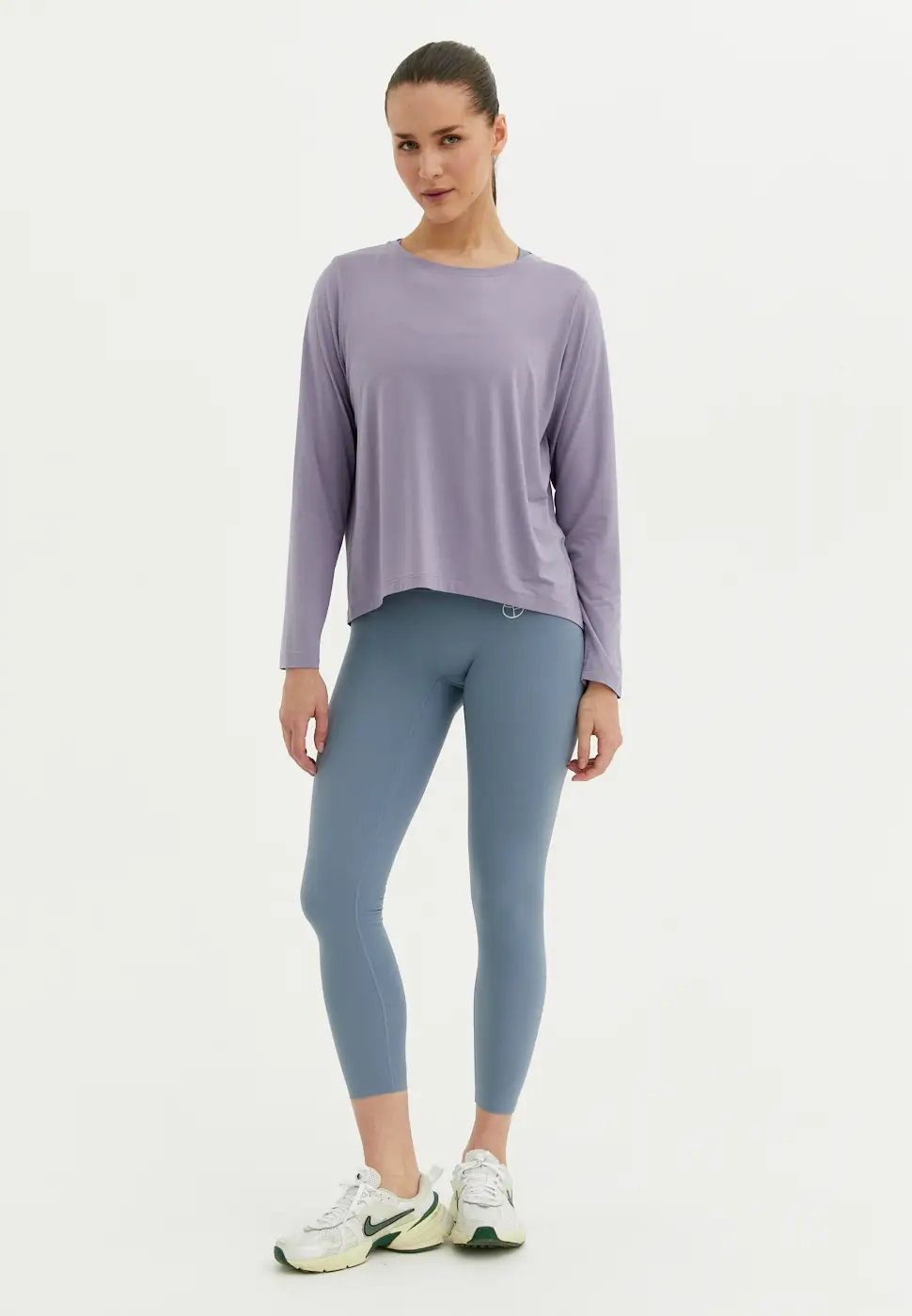 Лонгслив MODAL пыльно-фиолетовый