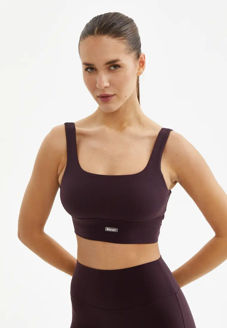 Топ-бра WAVE темно-сливовый