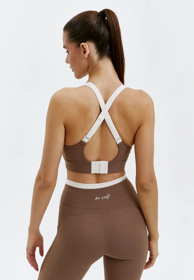 Топ-бра ACCENT с застежкой шоколадный